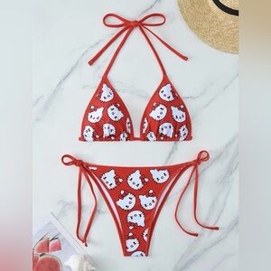 Hello Kitty Vibrant Red Bikini Set